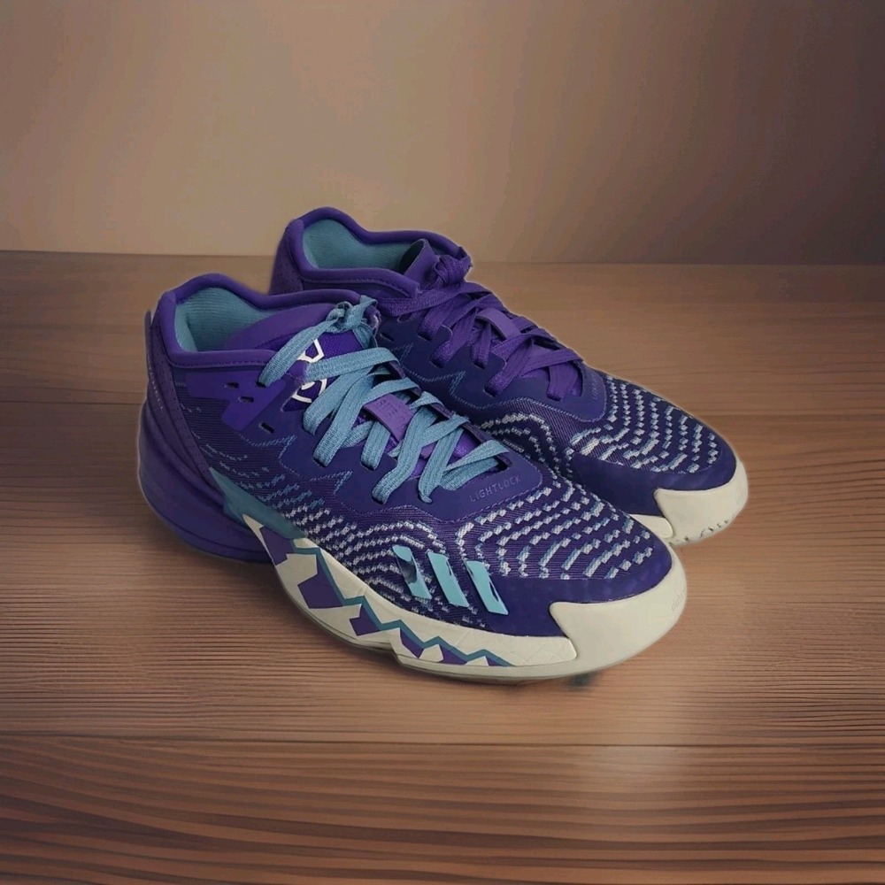 Adidas Donovan Mitchell D.O.N. Issue 4 Purple Basketball Mens Size 7 HR0710
